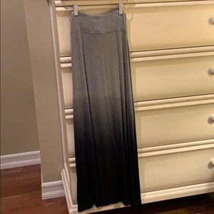 Gray ombré long skirt
